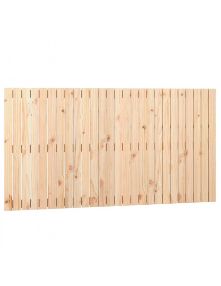 Testiera da Parete 166x3x90 cm in Legno Massello di Pino