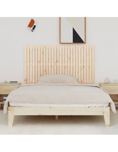 Testiera da Parete 166x3x90 cm in Legno Massello di Pino