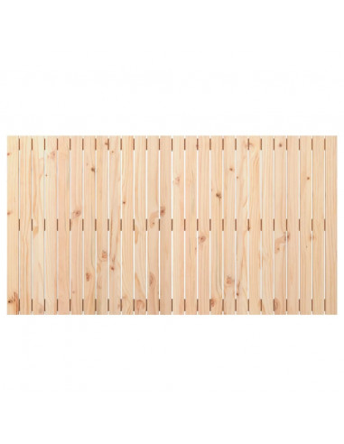 Testiera da Parete 166x3x90 cm in Legno Massello di Pino