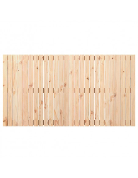 Testiera da Parete 166x3x90 cm in Legno Massello di Pino