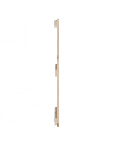 Testiera da Parete 166x3x90 cm in Legno Massello di Pino