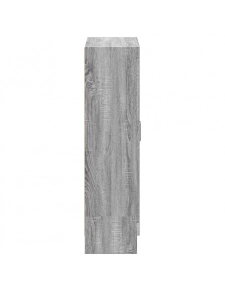 Libreria Grigio Sonoma 82,5x30,5x115 cm in Legno Multistrato