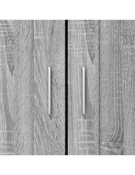 Libreria Grigio Sonoma 82,5x30,5x115 cm in Legno Multistrato