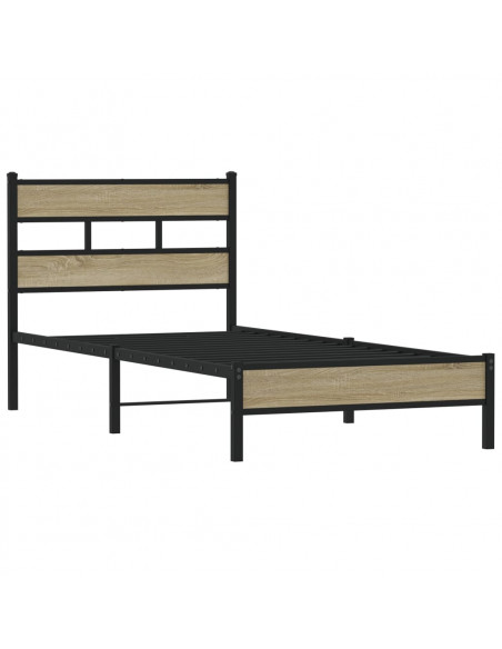 Giroletto senza Materasso Rovere Sonoma 100x190cm in Truciolato