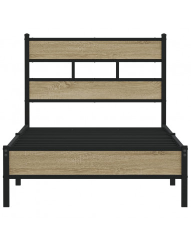 Giroletto senza Materasso Rovere Sonoma 100x190cm in Truciolato