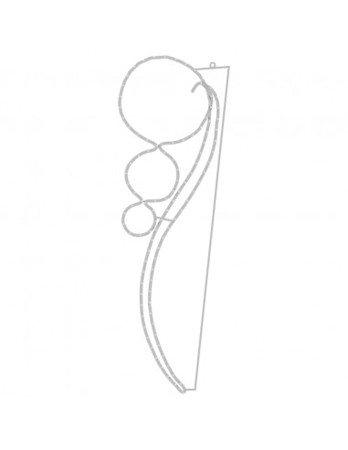 Stringhe Luci a Forma di Palle 16pz Bianco Caldo 111,5x35x4,5cm