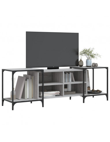 Mobile Porta TV Grigio Sonoma 153x37x50 cm in Legno Multistrato