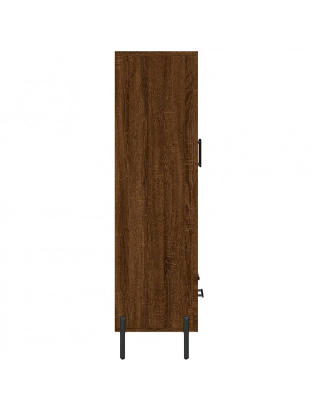 Credenza Rovere Marrone 69,5x31x115 cm in Legno Multistrato