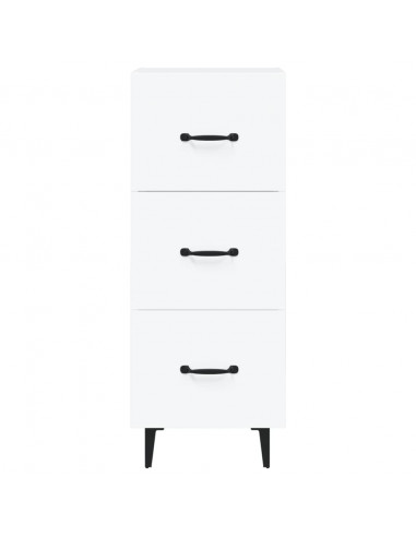 Credenza Bianca 34,5x34x90 cm in Legno Multistrato