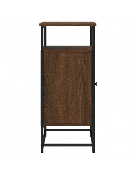 Credenza Rovere Marrone 69x35x80 cm in Legno Multistrato