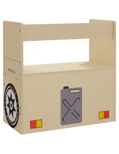 Set Tavolo e Sedia per Bambini 3 pz Auto Fuoristrada in MDF