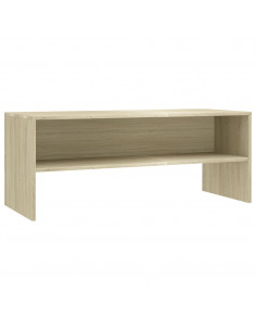 Mobile Porta TV Rovere Sonoma 100x40x40 cm in Legno Multistrato 2