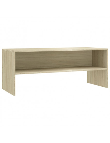 Mobile Porta TV Rovere Sonoma 100x40x40 cm in Legno Multistrato