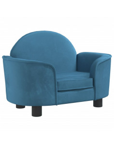 Lettino per Cani Blu 66x40x45 cm in Velluto 2