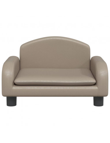 Lettino per Cani Cappuccino 50x40x30 cm in Similpelle