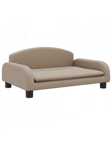 Lettino per Cani Cappuccino 70x45x30 cm in Similpelle