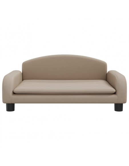 Lettino per Cani Cappuccino 70x45x30 cm in Similpelle