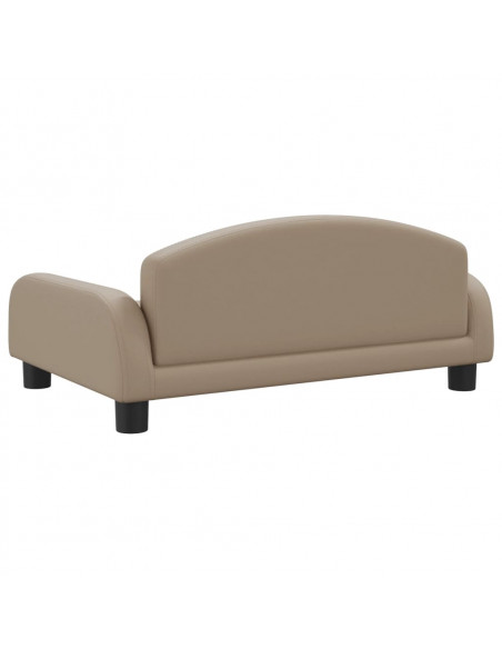 Lettino per Cani Cappuccino 70x45x30 cm in Similpelle