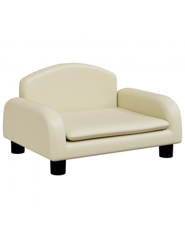 Lettino per Cani Crema 50x40x30 cm in Similpelle