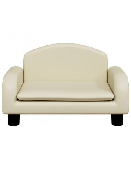 Lettino per Cani Crema 50x40x30 cm in Similpelle