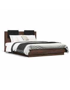 Giroletto Testiera Rovere Marrone 120x190 cm Legno Multistrato 2