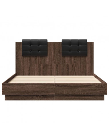 Giroletto Testiera Rovere Marrone 120x190 cm Legno Multistrato