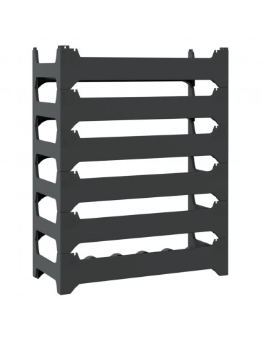 Portabottiglie per 36 Bottiglie in PP Impilabile