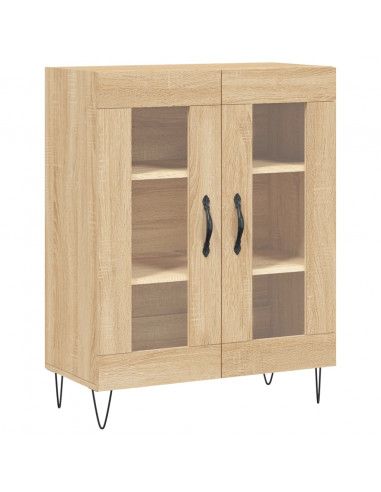 Credenza Rovere Sonoma 69,5x34x180 cm in Legno Multistrato