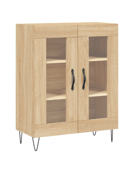 Credenza Rovere Sonoma 69,5x34x180 cm in Legno Multistrato