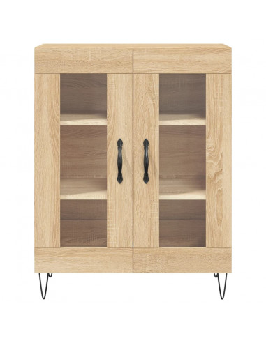 Credenza Rovere Sonoma 69,5x34x180 cm in Legno Multistrato