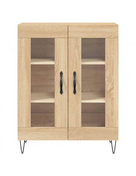 Credenza Rovere Sonoma 69,5x34x180 cm in Legno Multistrato