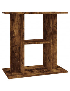 Supporto Acquario 60x30x60 cm in Legno Multistrato Rovere Fumo 2
