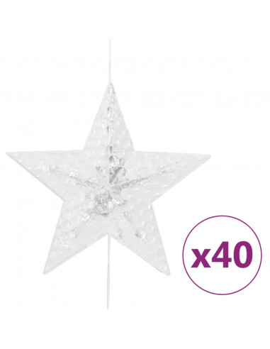 Luci Fatate a Stella a LED 200 LED Bianco Freddo 8 Funzioni