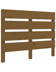 Testiera per Letto Miele 100x3x80 cm in Legno Massello di Pino 2