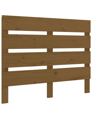 Testiera per Letto Miele 100x3x80 cm in Legno Massello di Pino