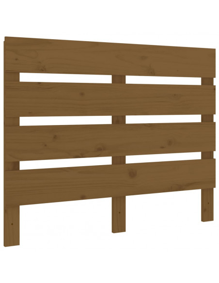Testiera per Letto Miele 100x3x80 cm in Legno Massello di Pino