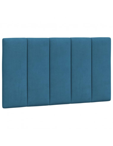 Letto con Materasso Blu 90x200 cm in Velluto