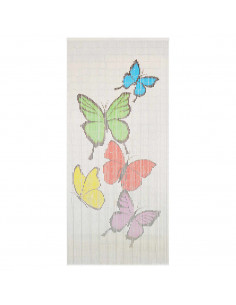 Tenda Antimosche per Porte in Bambù 90x200 cm 2