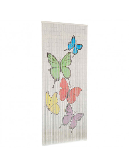 Tenda Antimosche per Porte in Bambù 90x200 cm