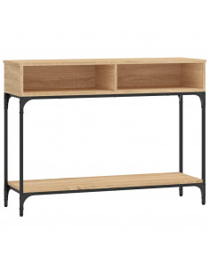 Tavolino Consolle Rovere Sonoma 100x30,5x75cm Legno Multistrato 2