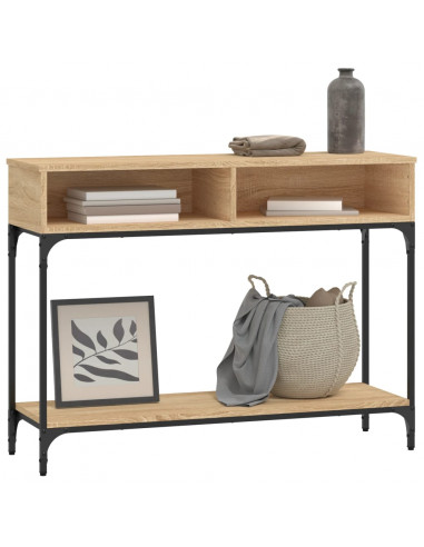 Tavolino Consolle Rovere Sonoma 100x30,5x75cm Legno Multistrato