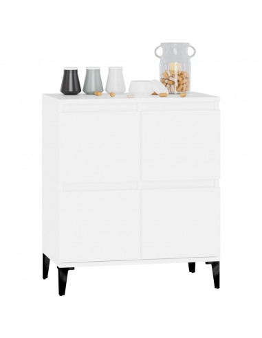 Credenza Bianca 60x35x70 cm in Legno Multistrato