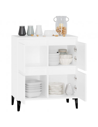 Credenza Bianca 60x35x70 cm in Legno Multistrato