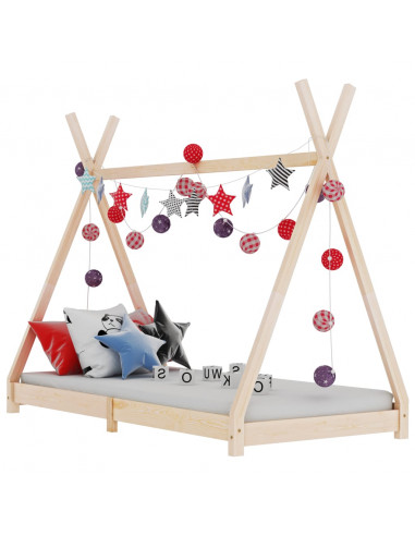 Giroletto per Bambini in Legno Massello di Pino 70x140 cm