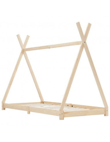 Giroletto per Bambini in Legno Massello di Pino 70x140 cm