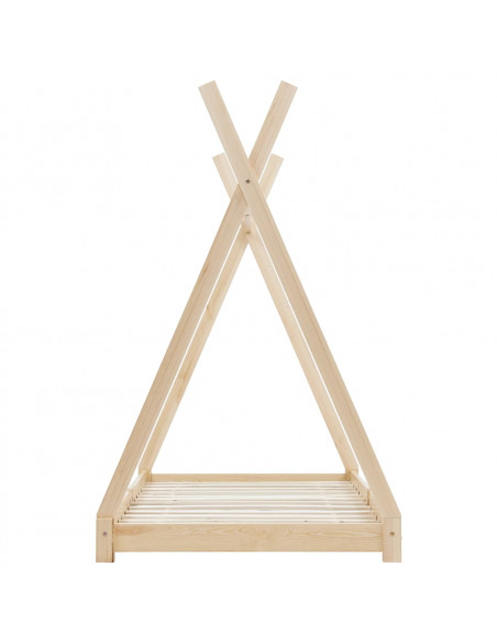 Giroletto per Bambini in Legno Massello di Pino 70x140 cm