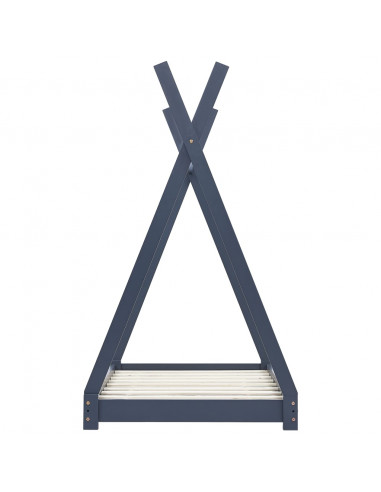 Giroletto per Bambini Grigio in Massello di Pino 70x140 cm