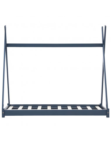 Giroletto per Bambini Grigio in Massello di Pino 90x200 cm