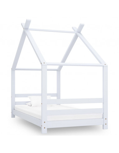 Giroletto per Bambini Bianco in Massello di Pino 80x160 cm