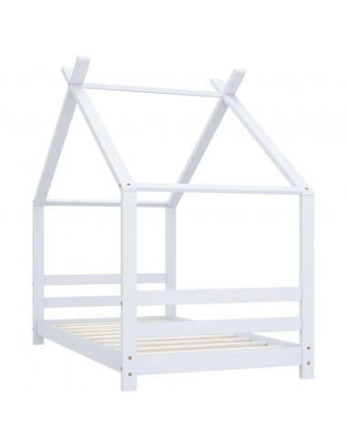 Giroletto per Bambini Bianco in Massello di Pino 80x160 cm